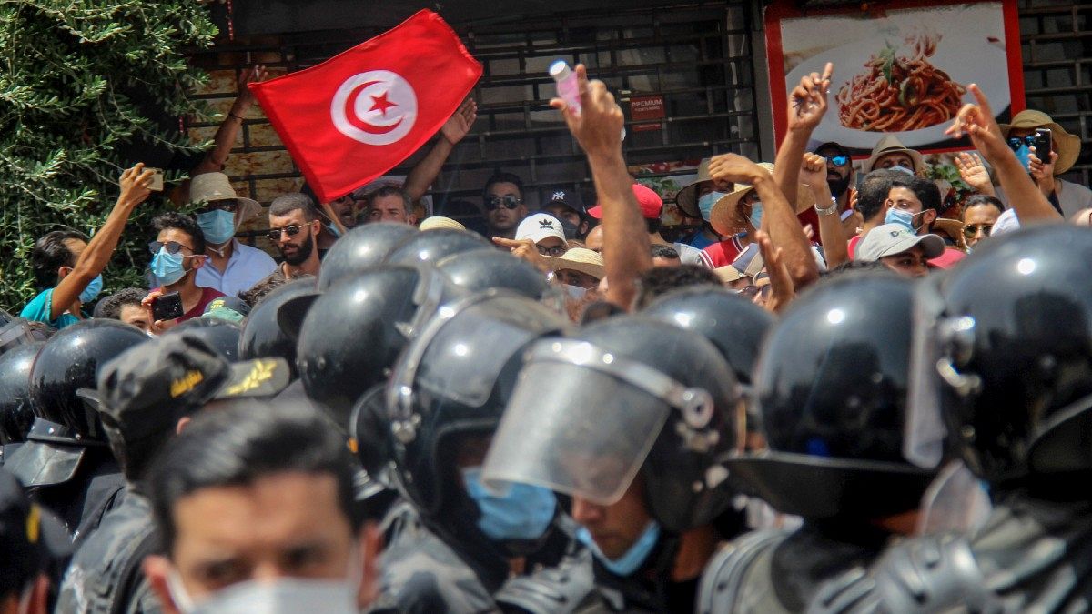 اعتراضات سراسری در تونس