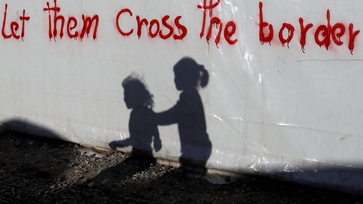 اردوگاه پناهجویان در نزدیکی مرز یونان