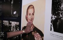 Fotografía de Eva Perón en la Casa Museo Eva Perón en Los Toldos, Argentina