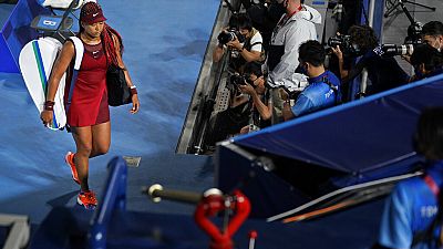 Tennis in Tokio: Naomi Osaka verlässt den Platz nach der Niederlage im Achtefinale