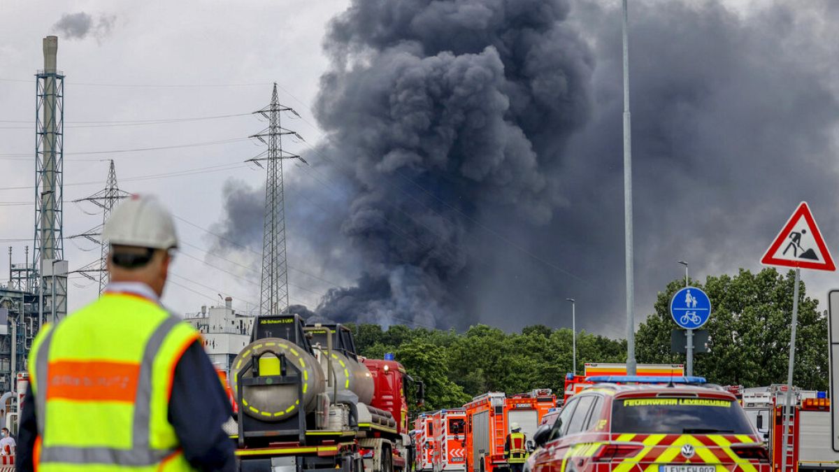 Nach der Explosion im Chemiepark Leverkusen