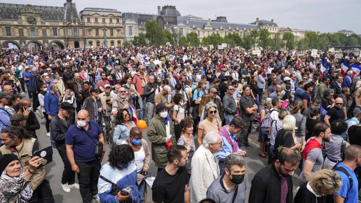 Impfgegner demonstrieren in Paris, Samstag, 17.07.2021