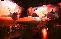 نمونه جنگنده چک‌میت در نمایشگاه هوایی روسیه