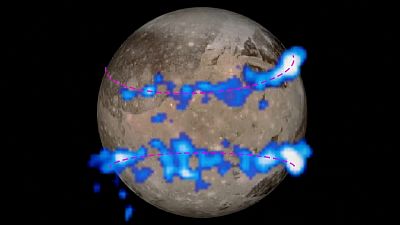 Vapor hallado en la luna Ganímedes de Júpiter