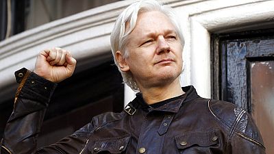 Arquivo: Julian Assange na Embaixada do Equador em Londres, Inglaterra