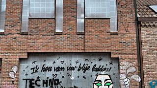Graffiti in the Belgian ghost city of Doel