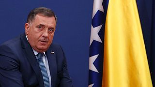 Bosnian Serb member of the tripartite Presidency of Bosnia Milorad Dodik