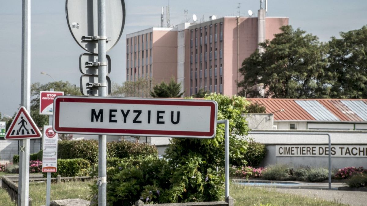 The infant was found alive in Meyzieu, east of the Lyon.