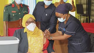 Samia Suluhu Hassan kicks off Tanzania's Covid vaccination with first jab