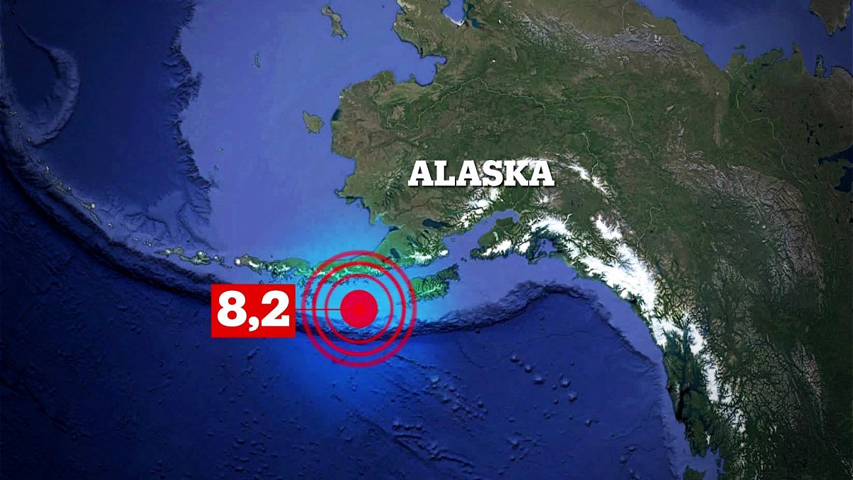 Alaska kıyılarında 8.2 büyüklüğünde deprem meydana geldi