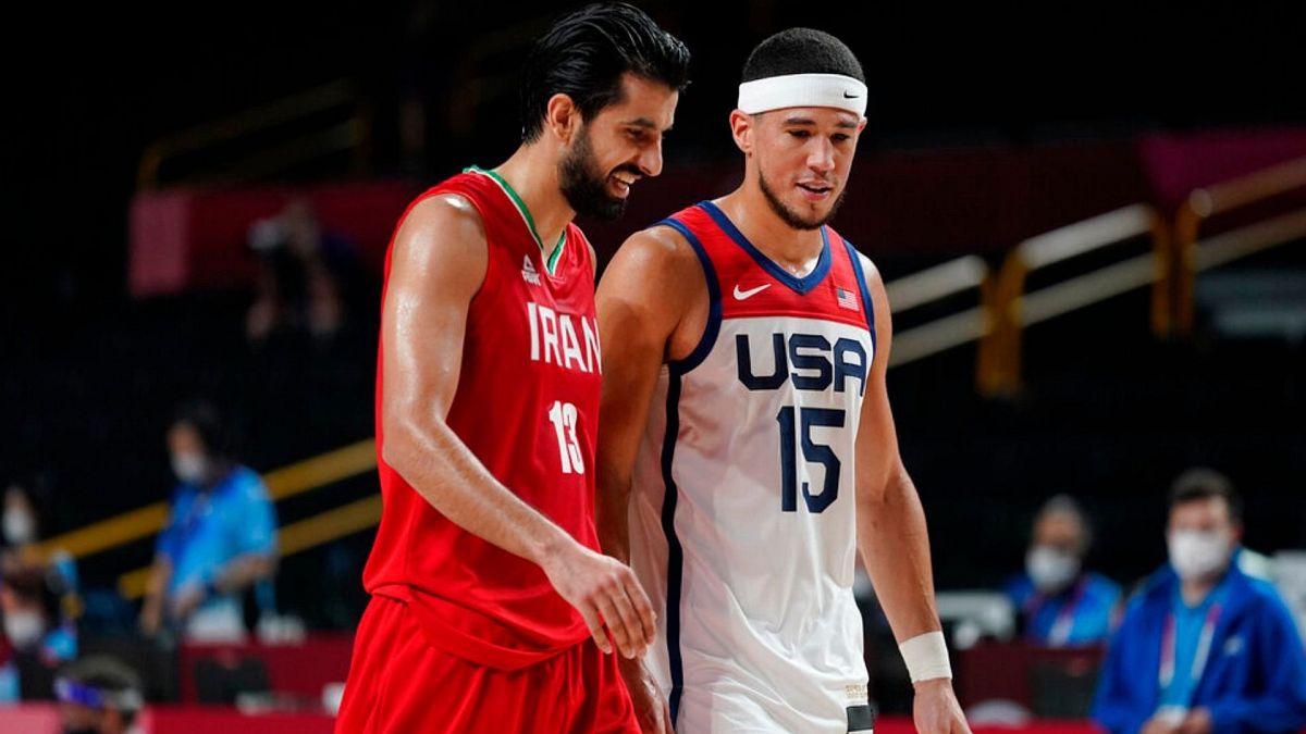 مسابقه بسکتبال ایران و آمریکا