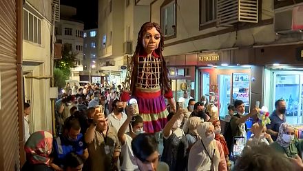 Puppet of young Syrian refugee embarks on 5,000-mile journey