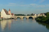 Die Donau bei Regensburg