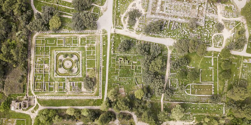 A görögországi Olympia régészeti területe