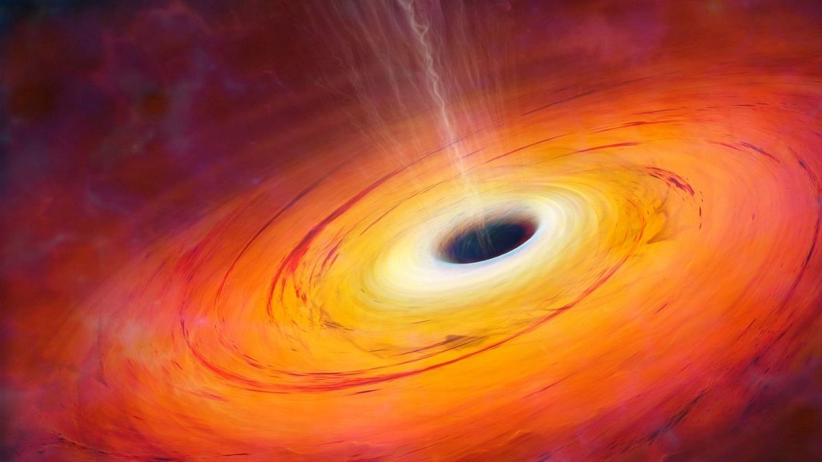 عکس تزئینی از یک سیاهچاله