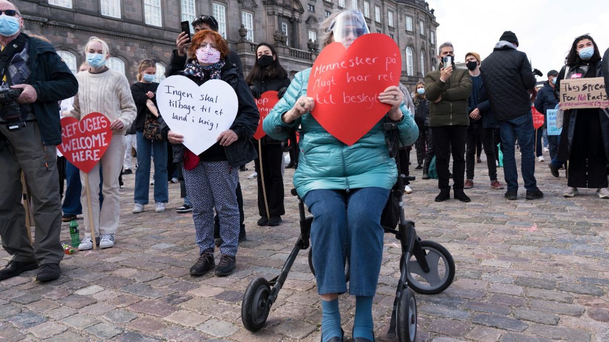 Danimarka'nın mülteci politikasına karşı protesto, Kopenhag