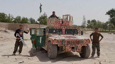 Combatientes de las tropas afganas