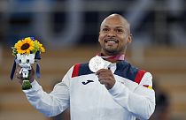 Ray Zapata gana la medalla de plata en suelo Tokio 2020