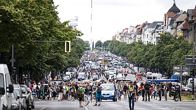 Proteste gegen Corona-Regeln in Berlin