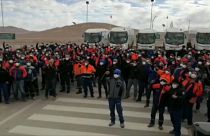 Huelga en la mina Escondida, Chile