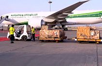 L'avion transportant les 17 000 pièces rendues à l'Irak.