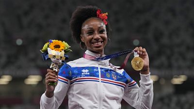 Jasmine Camacho-Quinn, atleta de Porto Rico que conquistou a primeira medalha de ouro para o país