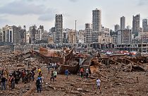 Die Aufräumarbeiten in Beirut sind vor allem am Explosionsort im Hafen noch nicht beendet