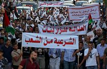 احتجاجات ضد الرئيس الفلسطيني في رام الله