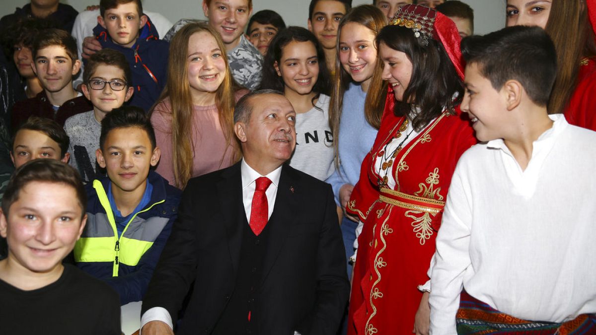 Φωτογραφία από την επίσκεψη Ερντογάν στην Κομοτηνή το 2017