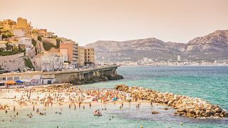 A beach in Marseille