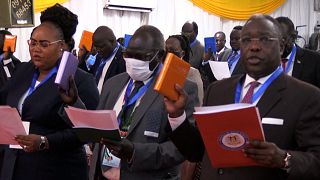 South Sudan swears in new parliament vowed under peace deal