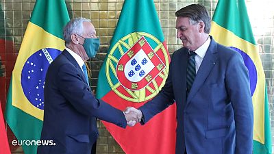 Portugals Präsident in Brasilien bei Jair Bolsonaro
