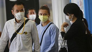 Krystsina Tsimanouskaya all'aeroporto di Narita, Tokyo