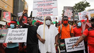 Ghana's protesters take to streets