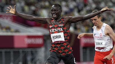Kenya's Korir, Uganda's Chemutai win gold in heated races