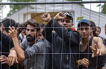 Migranti nel campo di Rudninkai in Lituania