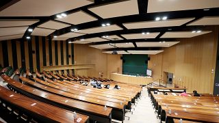 A lecture hall at the University of Strasbourg in France
