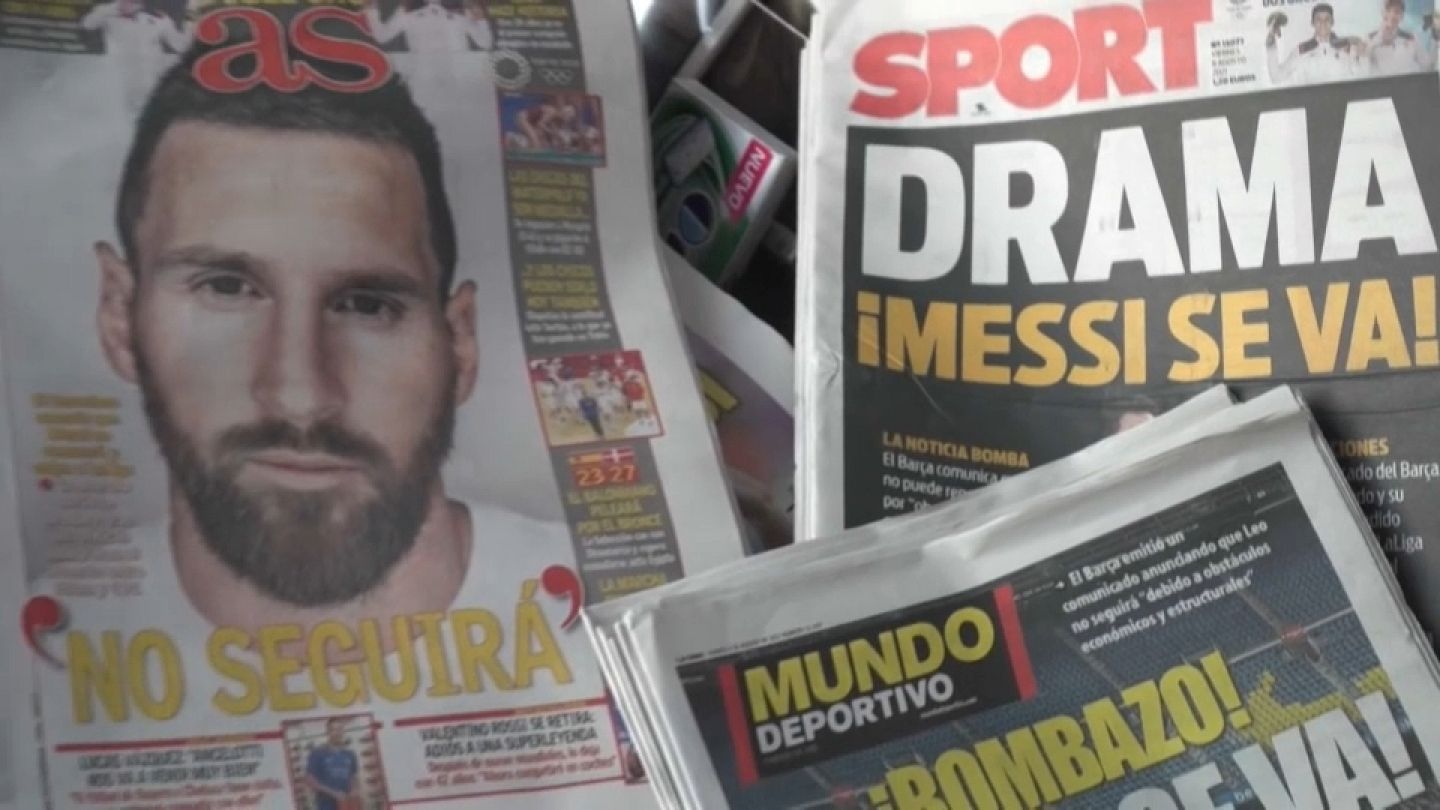 El adiós Messi descoloca al aficionado culé y sacude el mundo del fútbol | Euronews