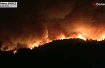 Fires across Athens region