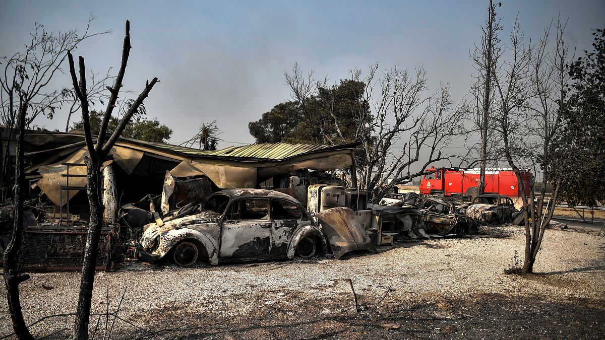 Grecia | Los incendios forestales acorralan el norte de Atenas 