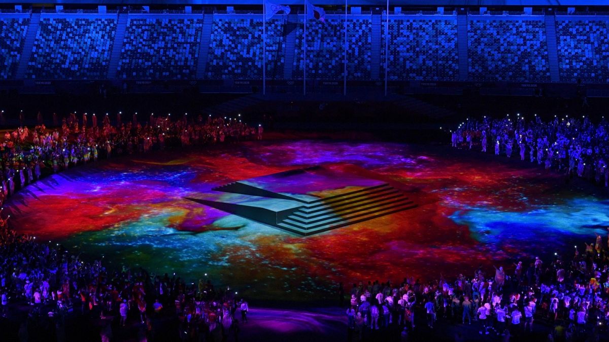 A nyári olimpia záróünnepsége az Olimpiai Stadionban