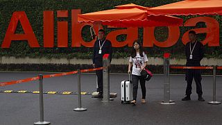 Alibaba'nın Hanzhou şehrindeki merkezinden bir kare.