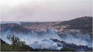 حرائق الغابات في جزيرة سردينيا الإيطالية