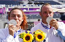 San Marinolu, gümüş madalya kazanan sporcular