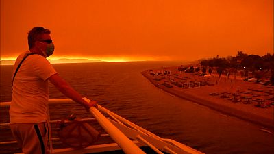 Yunanistan’da orman yangınlarıyla mücadele sürüyor: Eğriboz'da binlerce kişi tahliye edildi