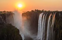 The beautiful Victoria Falls in Zimbabwe, a cornerstone of the country's tourism sector.
