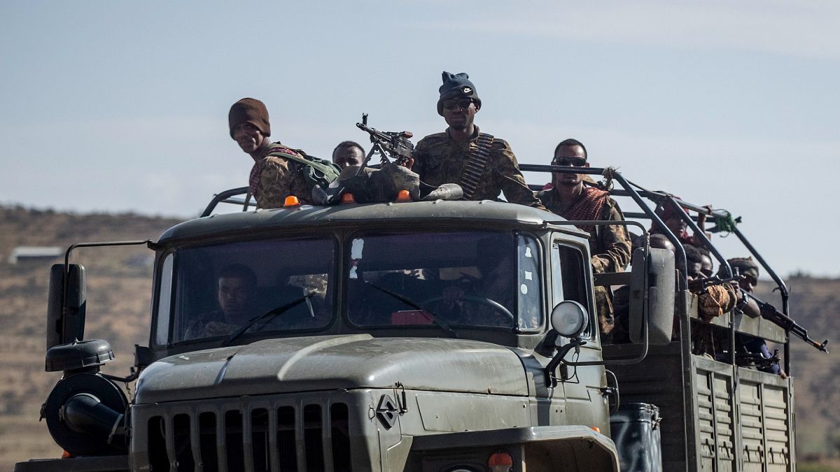 Etiyopya ordusuna bağlı askerler