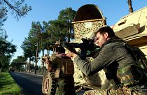 Afganistan'ın batısındaki Herat kentinde Taliban militanlarına karşı savaşan özel eğitimli Afgan komandolar