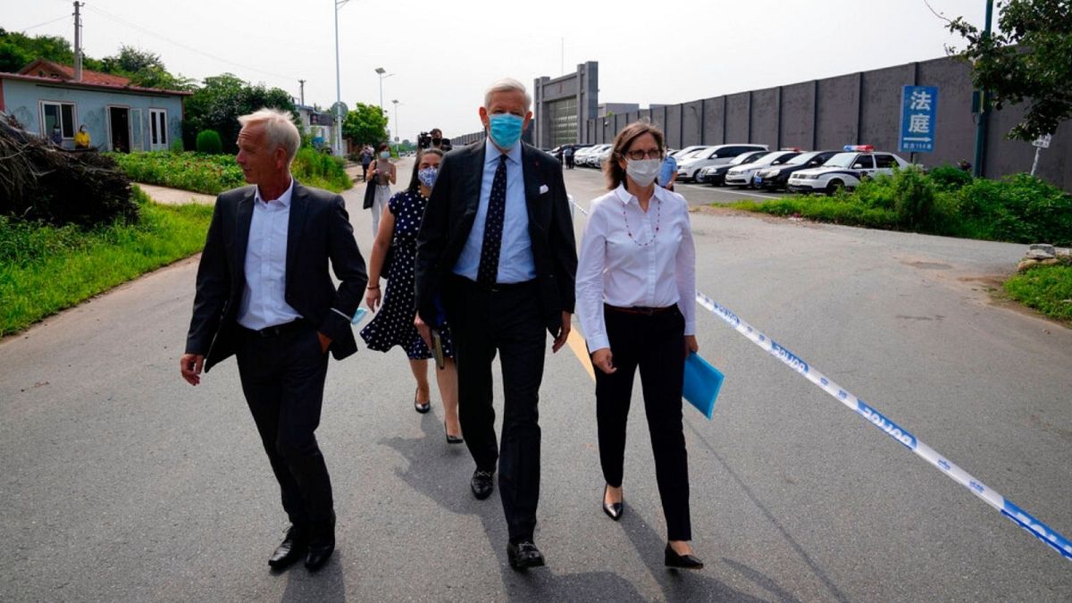 Canada Ambassador to China, arrives to a detention center to meet Canadian Michael Spavor