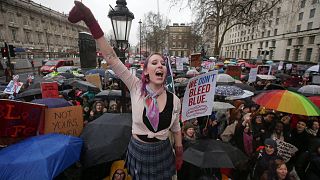 مسيرة في وسط لندن ضد التحرش الجنسي والعنف والتمييز ضد المرأة،21 يناير 2018